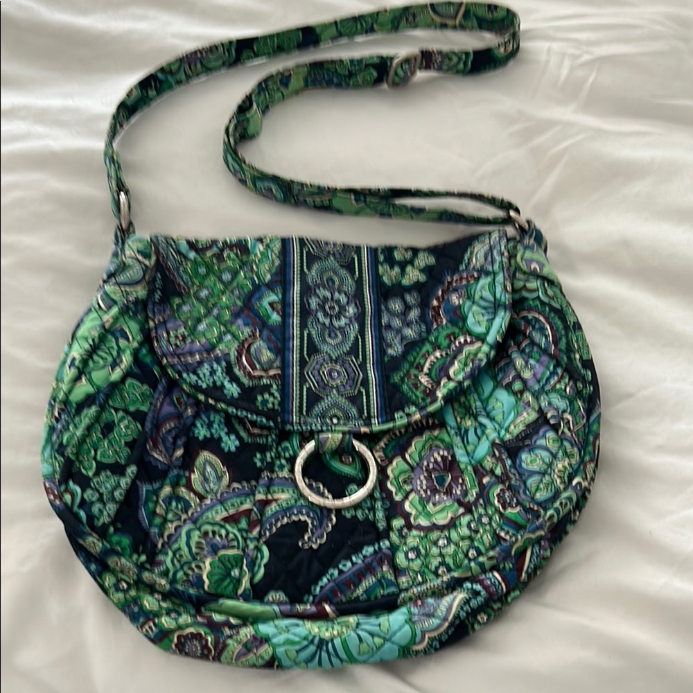 Vera Bradley Green and Blue Patterned Women's Bag